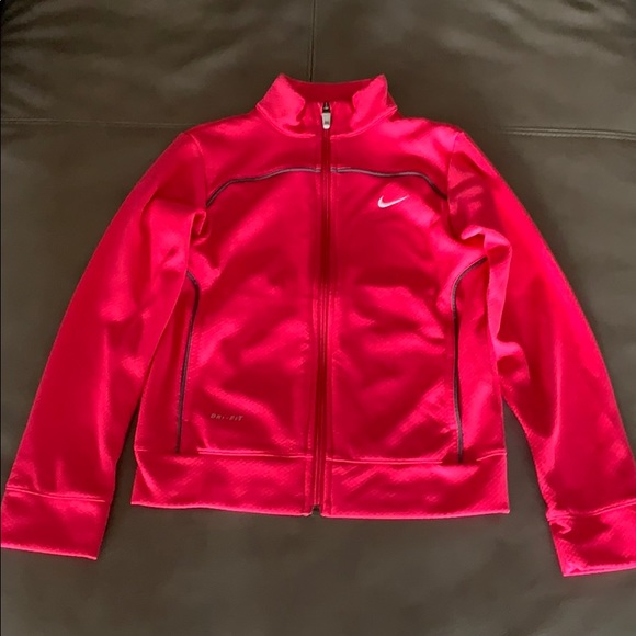 Nike Dri-Fit Girls Zippered Jacket - Picture 1 of 5